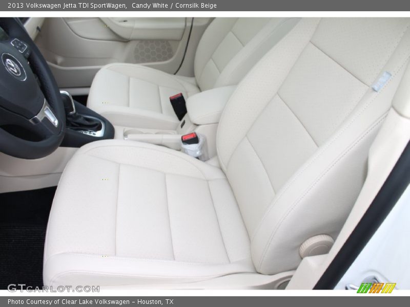 Candy White / Cornsilk Beige 2013 Volkswagen Jetta TDI SportWagen