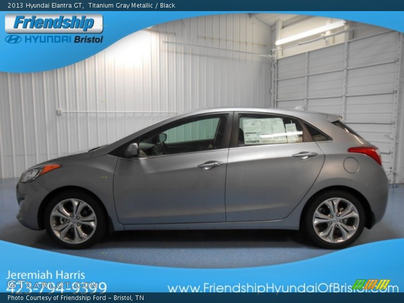 Titanium Gray Metallic / Black 2013 Hyundai Elantra GT