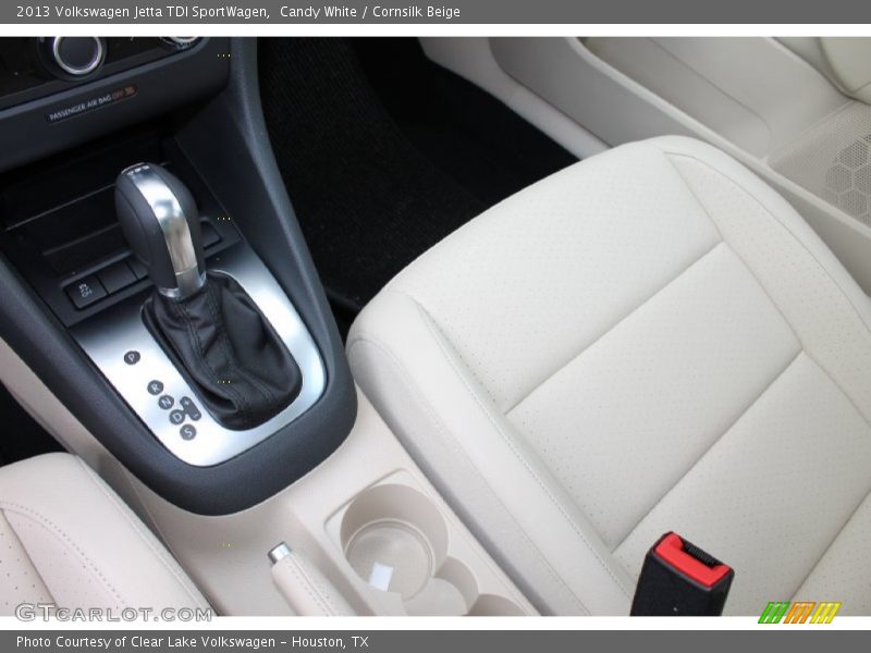 Candy White / Cornsilk Beige 2013 Volkswagen Jetta TDI SportWagen