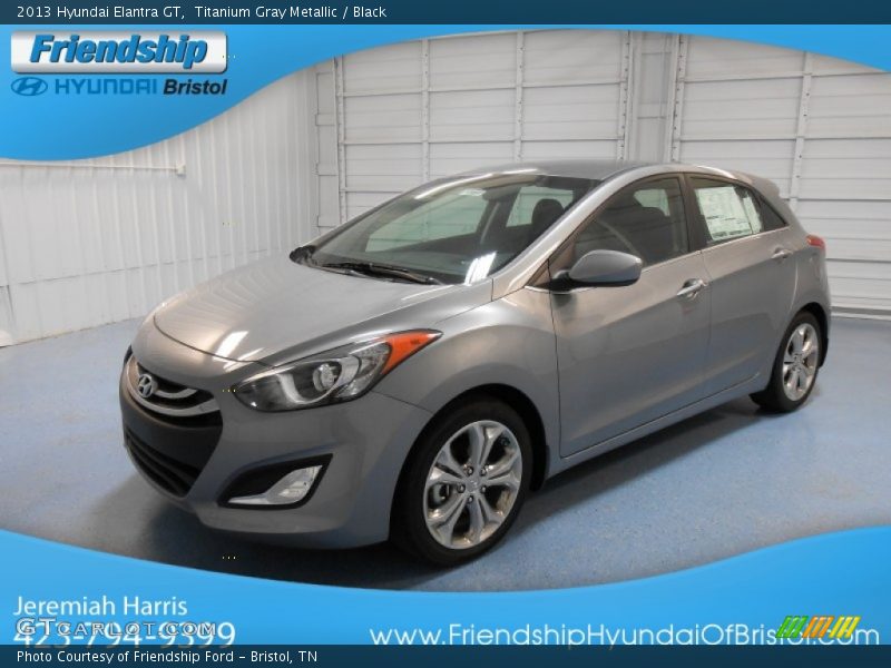 Titanium Gray Metallic / Black 2013 Hyundai Elantra GT