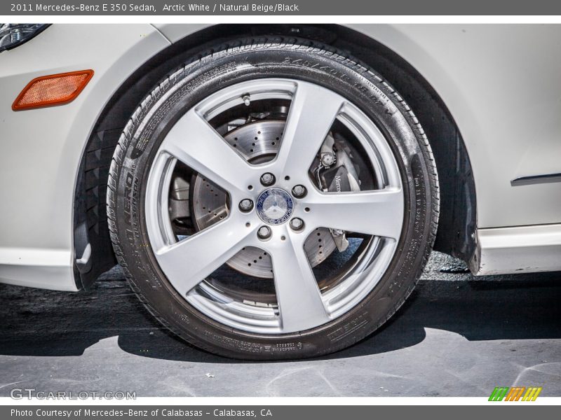 Arctic White / Natural Beige/Black 2011 Mercedes-Benz E 350 Sedan