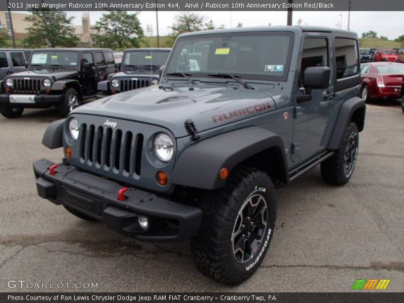 Front 3/4 View of 2013 Wrangler Rubicon 10th Anniversary Edition 4x4