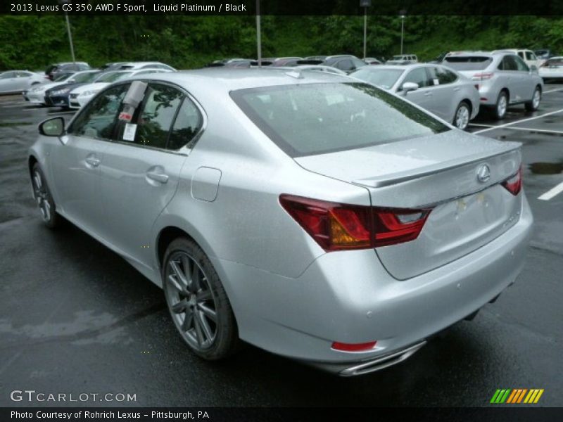 Liquid Platinum / Black 2013 Lexus GS 350 AWD F Sport