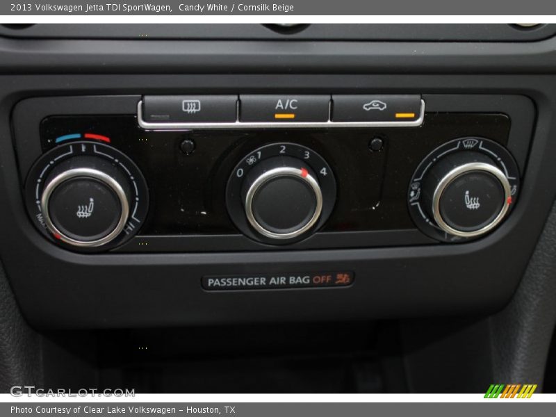 Candy White / Cornsilk Beige 2013 Volkswagen Jetta TDI SportWagen