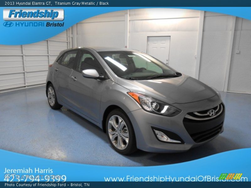 Titanium Gray Metallic / Black 2013 Hyundai Elantra GT