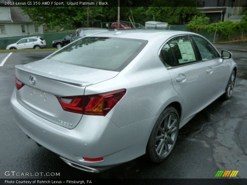 Liquid Platinum / Black 2013 Lexus GS 350 AWD F Sport