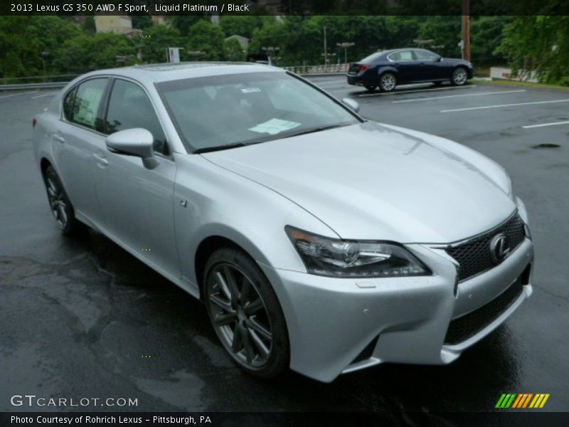 Liquid Platinum / Black 2013 Lexus GS 350 AWD F Sport