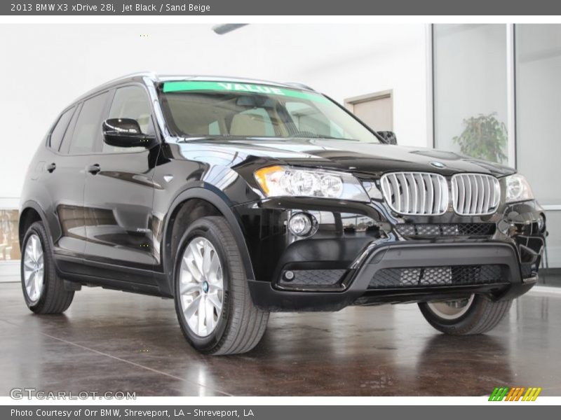 Jet Black / Sand Beige 2013 BMW X3 xDrive 28i