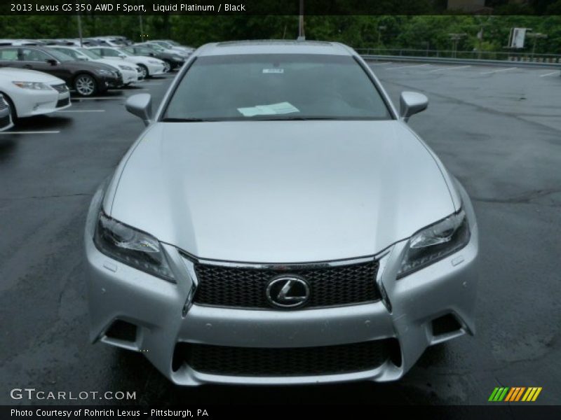 Liquid Platinum / Black 2013 Lexus GS 350 AWD F Sport