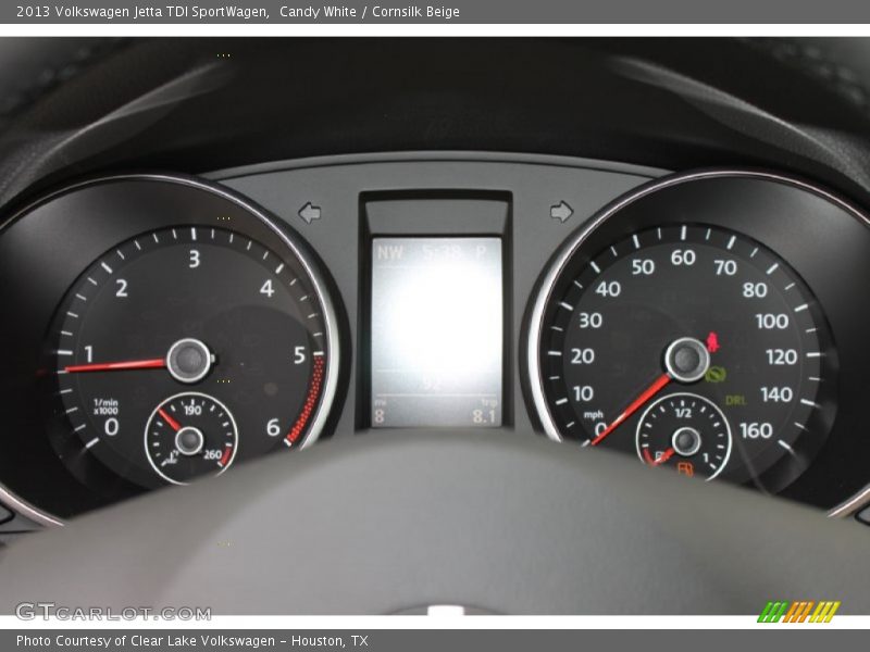 Candy White / Cornsilk Beige 2013 Volkswagen Jetta TDI SportWagen