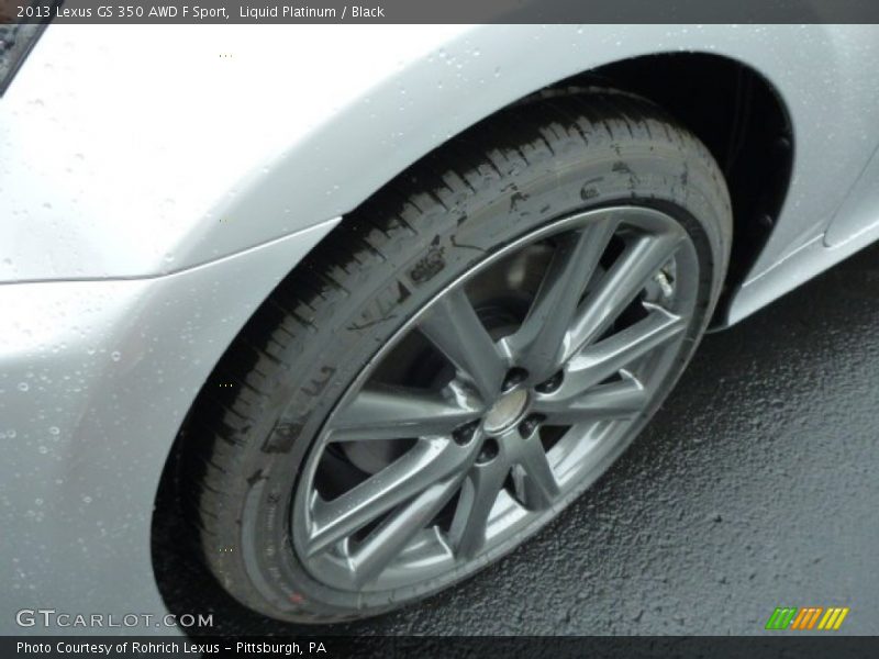 Liquid Platinum / Black 2013 Lexus GS 350 AWD F Sport