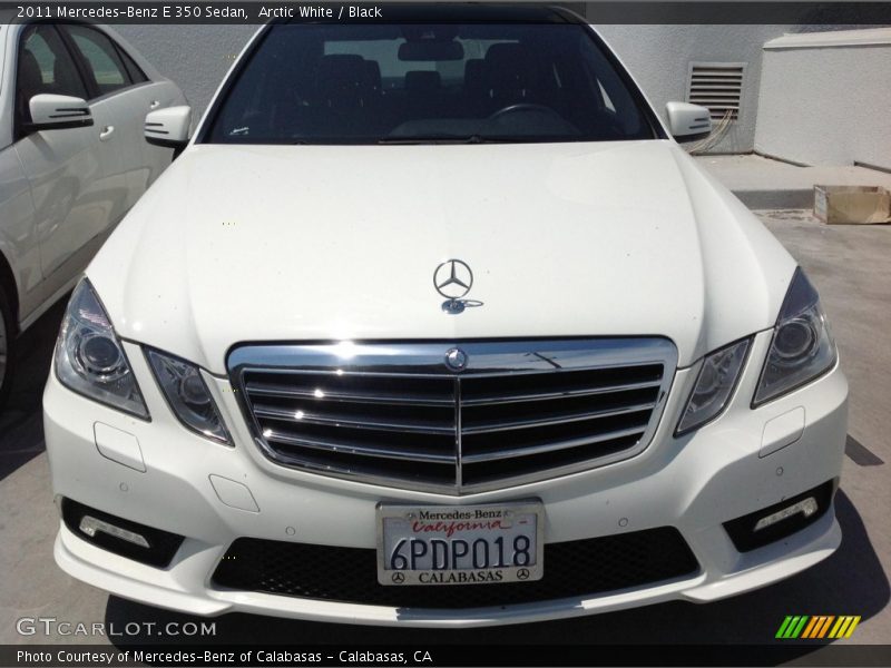 Arctic White / Black 2011 Mercedes-Benz E 350 Sedan