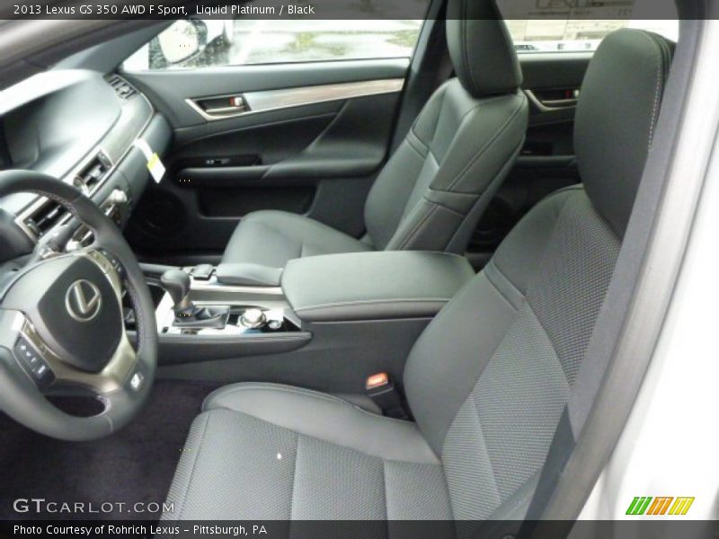 Liquid Platinum / Black 2013 Lexus GS 350 AWD F Sport
