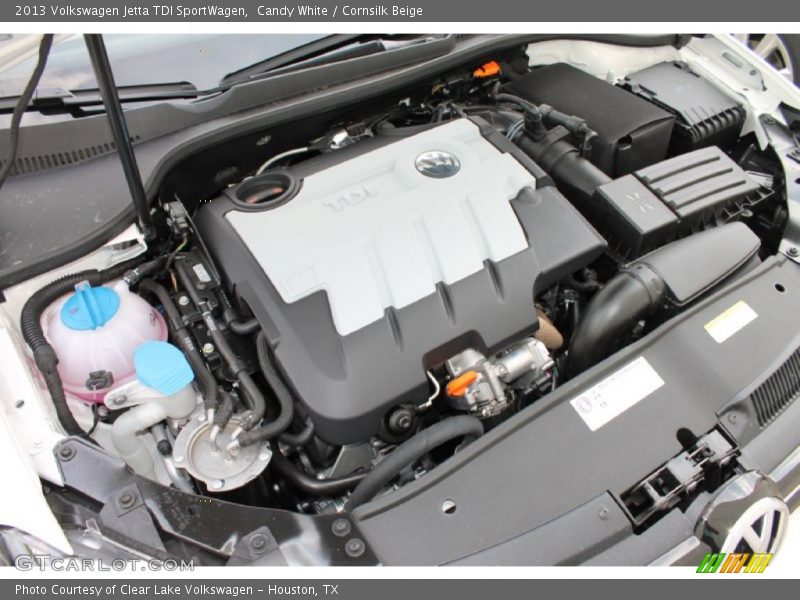 Candy White / Cornsilk Beige 2013 Volkswagen Jetta TDI SportWagen