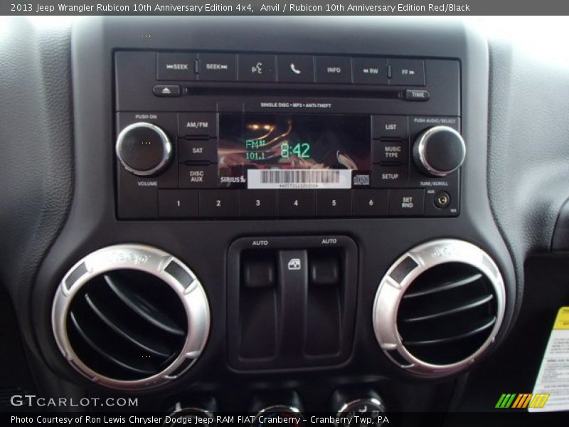 Controls of 2013 Wrangler Rubicon 10th Anniversary Edition 4x4