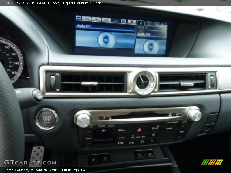 Liquid Platinum / Black 2013 Lexus GS 350 AWD F Sport