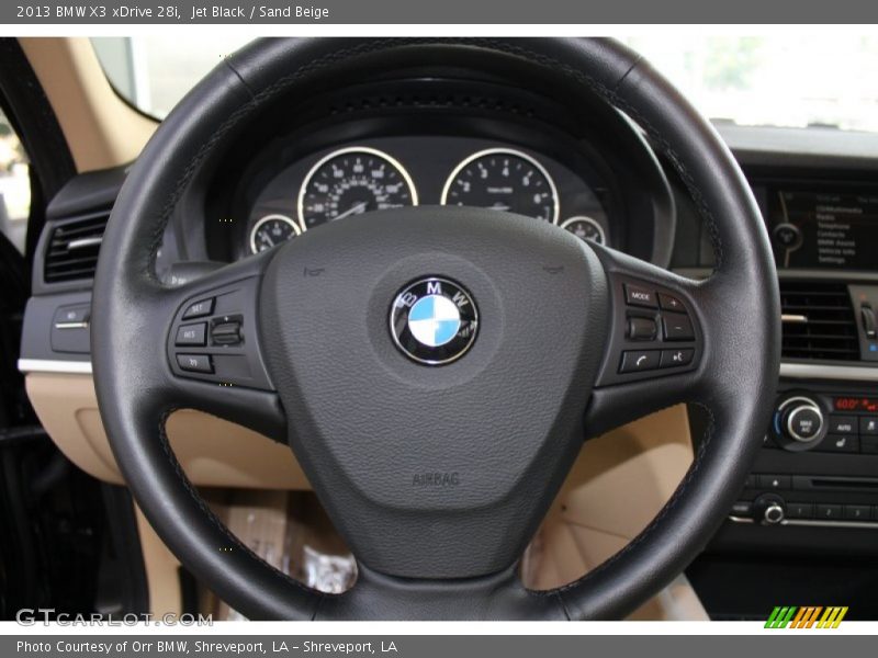Jet Black / Sand Beige 2013 BMW X3 xDrive 28i