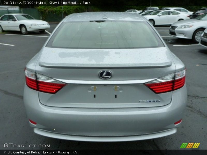 Silver Lining Metallic / Black 2013 Lexus ES 300h Hybrid