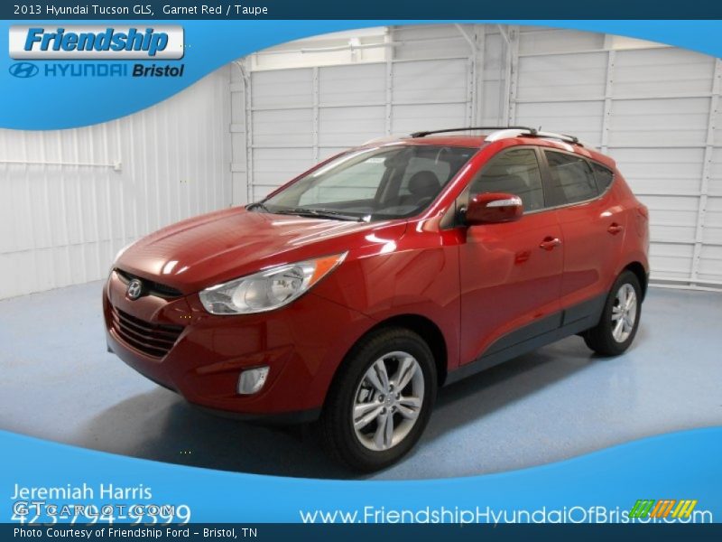 Garnet Red / Taupe 2013 Hyundai Tucson GLS