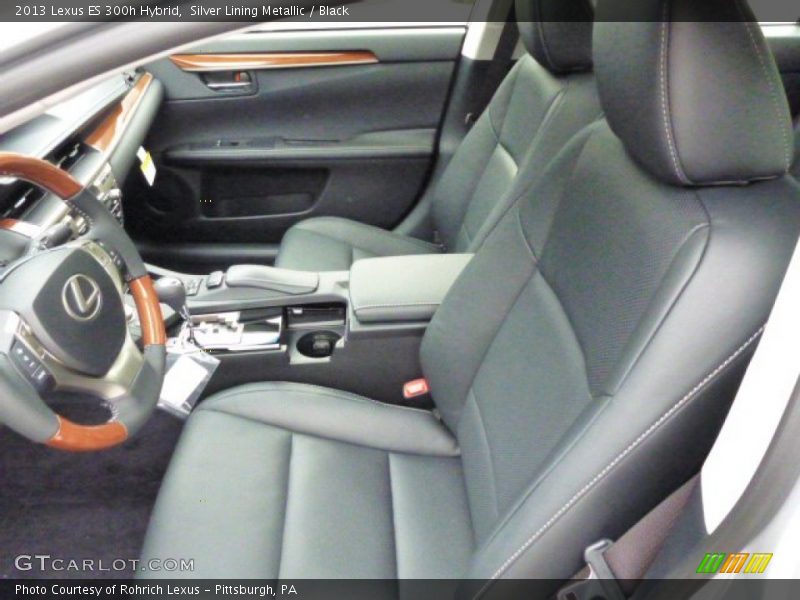 Silver Lining Metallic / Black 2013 Lexus ES 300h Hybrid