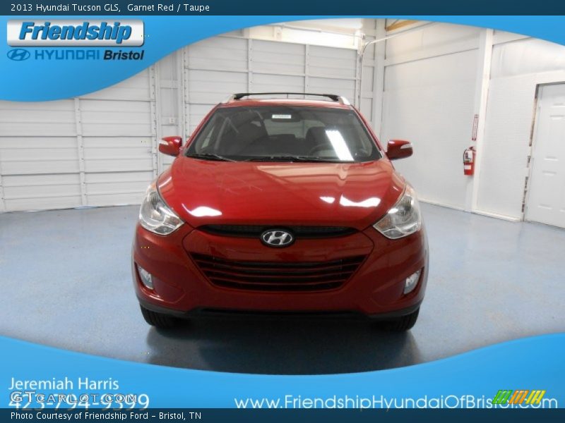 Garnet Red / Taupe 2013 Hyundai Tucson GLS