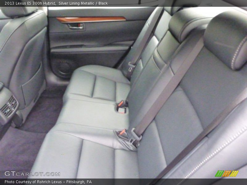 Silver Lining Metallic / Black 2013 Lexus ES 300h Hybrid