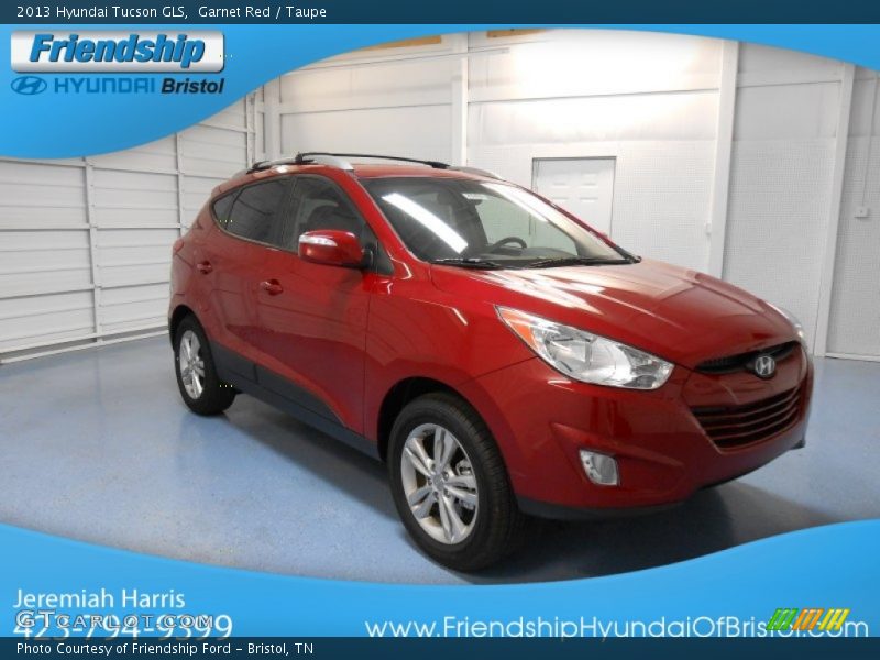 Garnet Red / Taupe 2013 Hyundai Tucson GLS