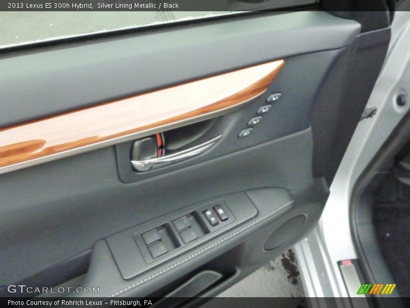 Silver Lining Metallic / Black 2013 Lexus ES 300h Hybrid
