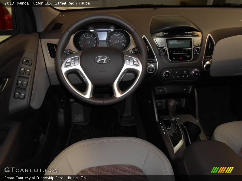 Garnet Red / Taupe 2013 Hyundai Tucson GLS