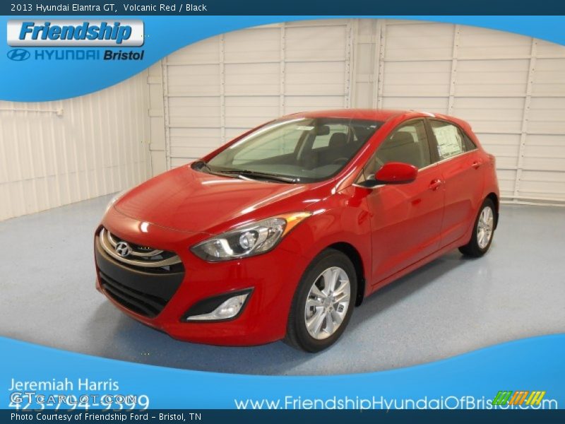 Volcanic Red / Black 2013 Hyundai Elantra GT