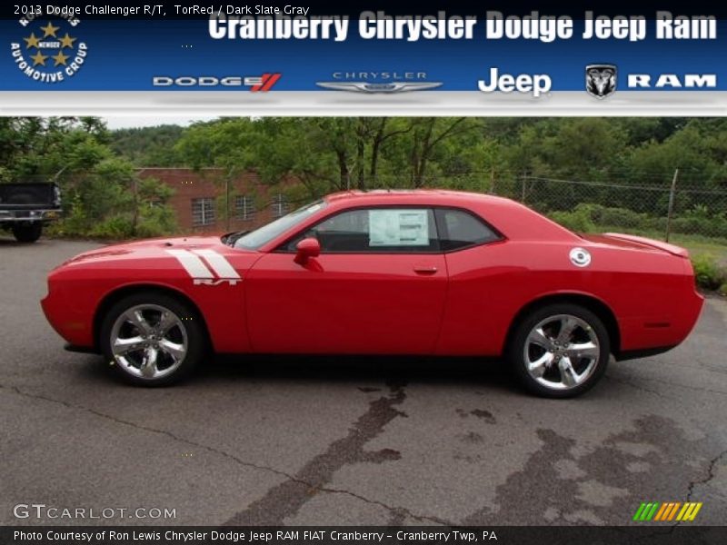 TorRed / Dark Slate Gray 2013 Dodge Challenger R/T