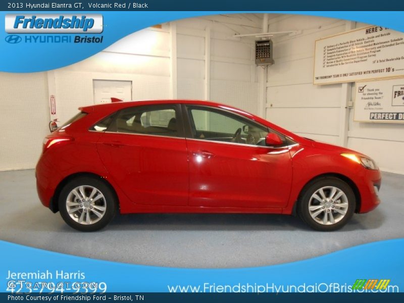 Volcanic Red / Black 2013 Hyundai Elantra GT