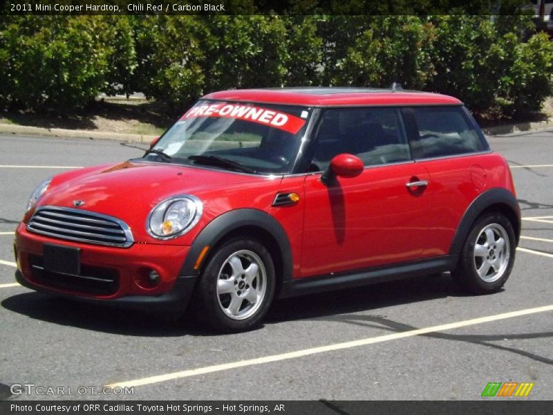 Chili Red / Carbon Black 2011 Mini Cooper Hardtop