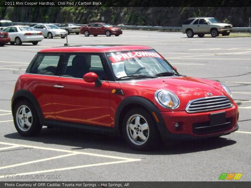 Chili Red / Carbon Black 2011 Mini Cooper Hardtop