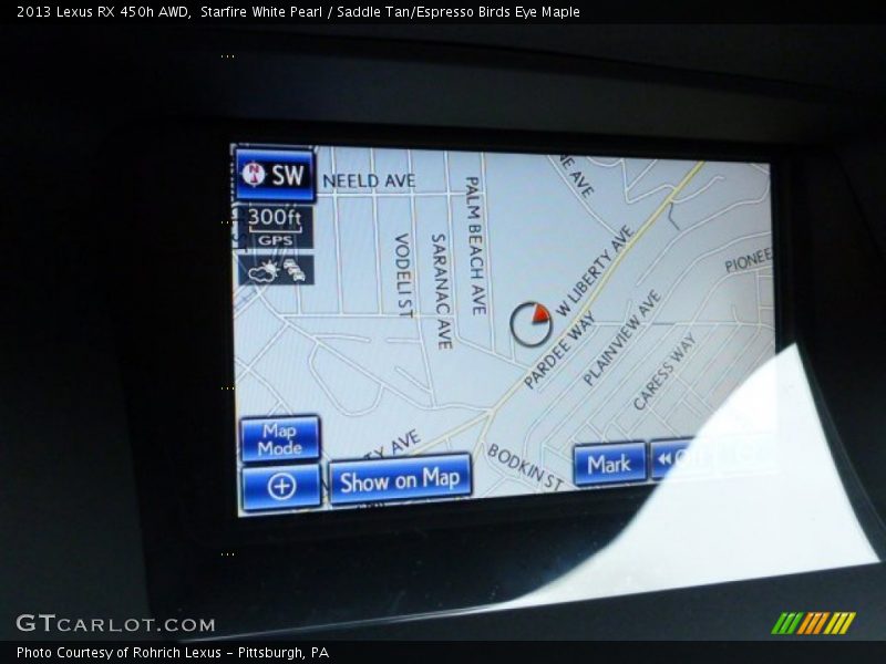 Starfire White Pearl / Saddle Tan/Espresso Birds Eye Maple 2013 Lexus RX 450h AWD