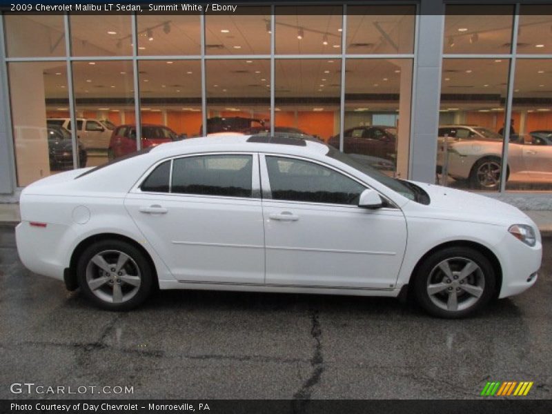 Summit White / Ebony 2009 Chevrolet Malibu LT Sedan