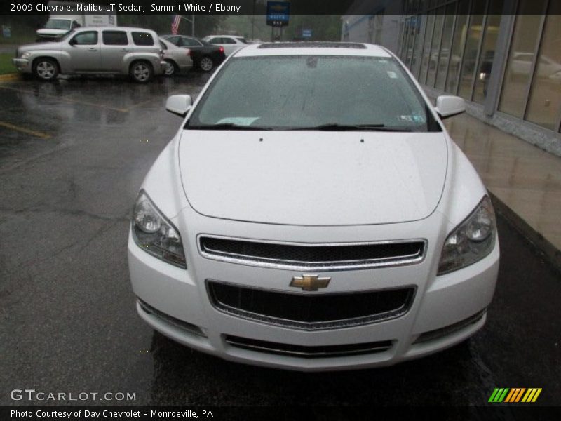 Summit White / Ebony 2009 Chevrolet Malibu LT Sedan
