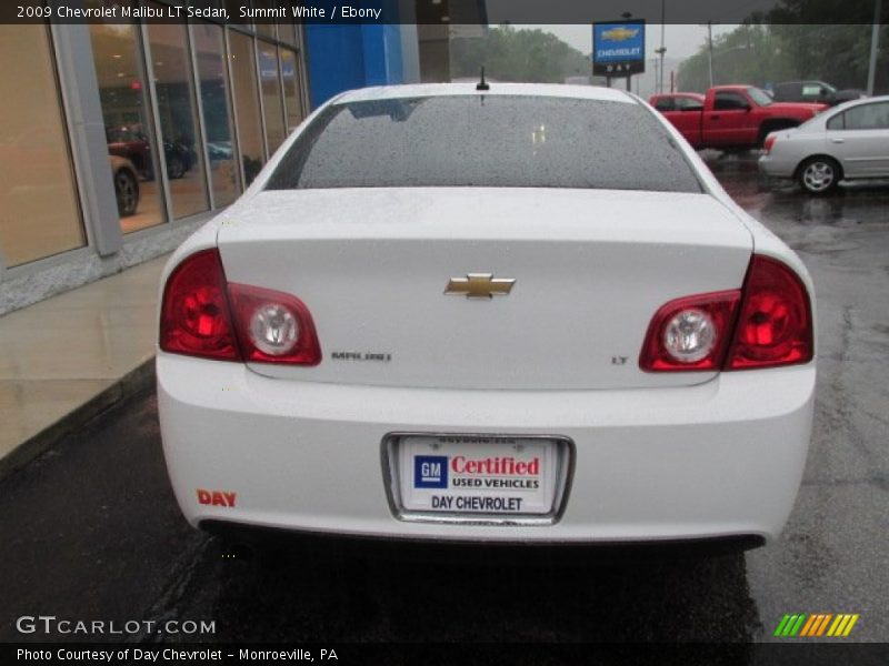 Summit White / Ebony 2009 Chevrolet Malibu LT Sedan