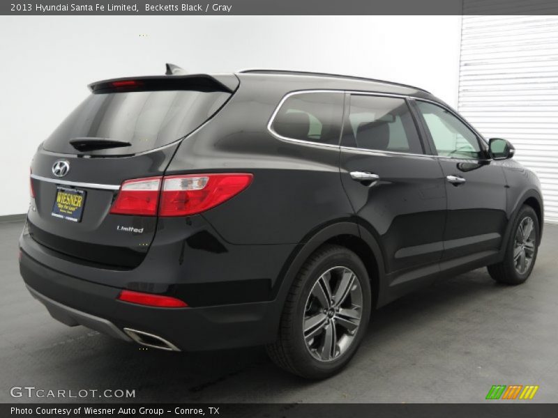 Becketts Black / Gray 2013 Hyundai Santa Fe Limited