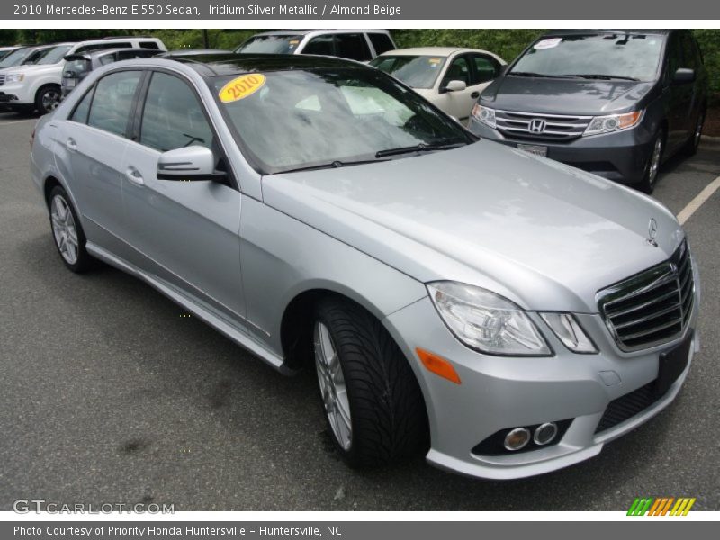 Iridium Silver Metallic / Almond Beige 2010 Mercedes-Benz E 550 Sedan