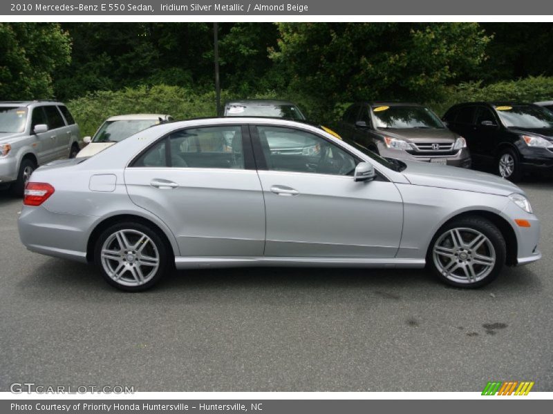 Iridium Silver Metallic / Almond Beige 2010 Mercedes-Benz E 550 Sedan