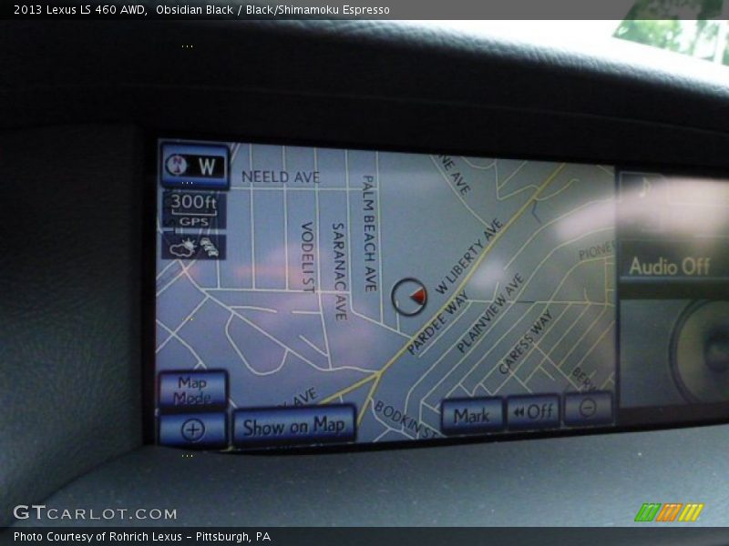 Obsidian Black / Black/Shimamoku Espresso 2013 Lexus LS 460 AWD