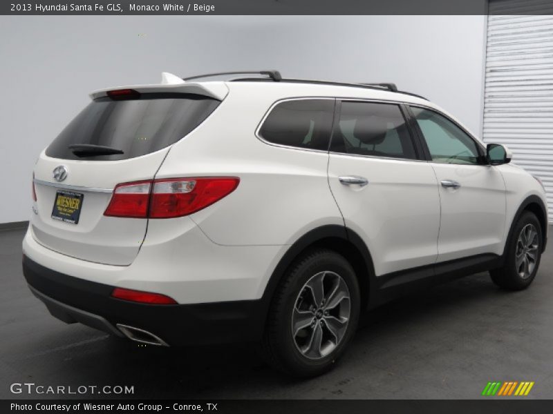 Monaco White / Beige 2013 Hyundai Santa Fe GLS