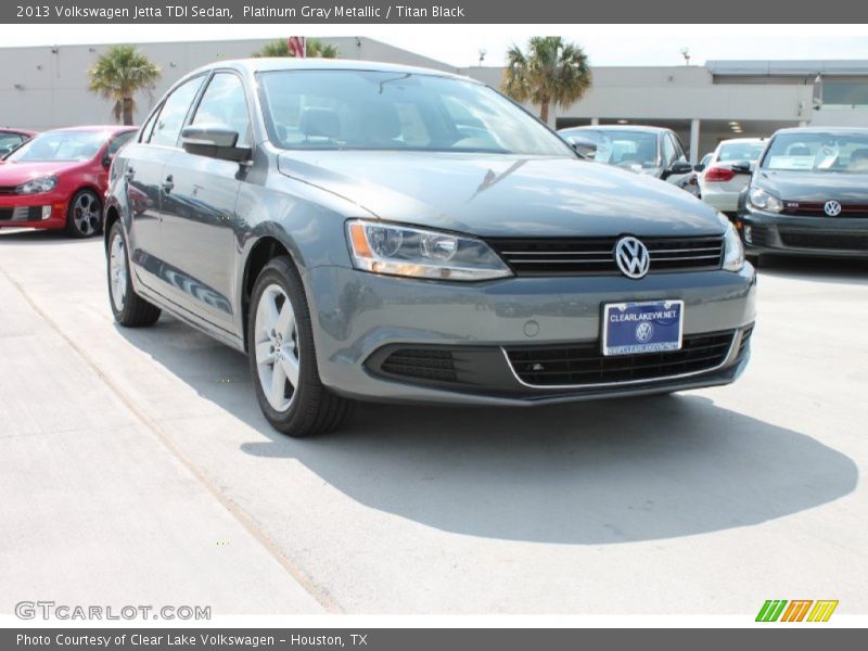 Platinum Gray Metallic / Titan Black 2013 Volkswagen Jetta TDI Sedan