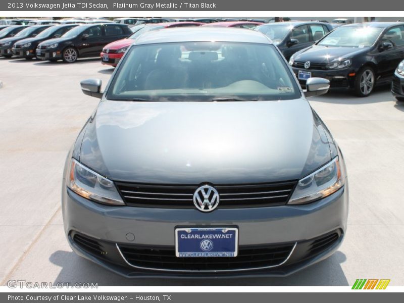 Platinum Gray Metallic / Titan Black 2013 Volkswagen Jetta TDI Sedan