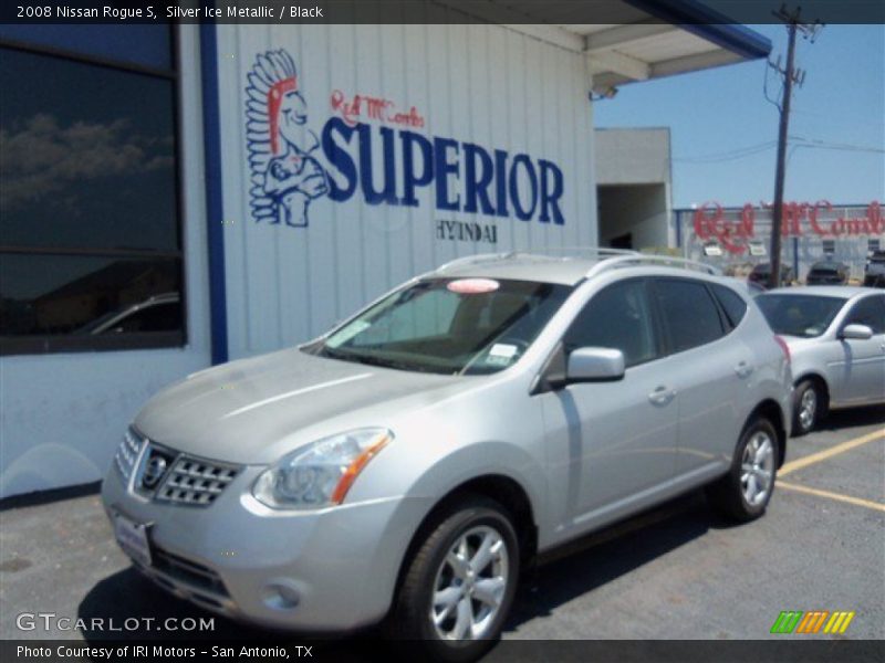 Silver Ice Metallic / Black 2008 Nissan Rogue S