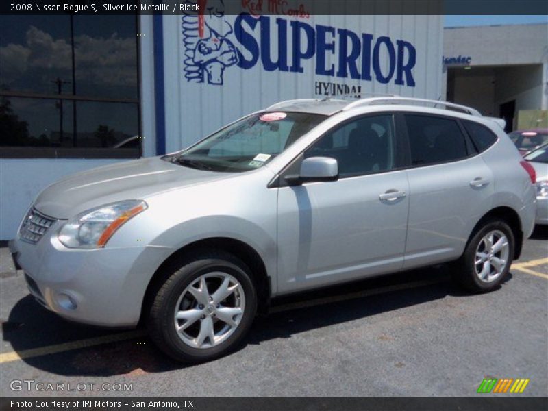 Silver Ice Metallic / Black 2008 Nissan Rogue S