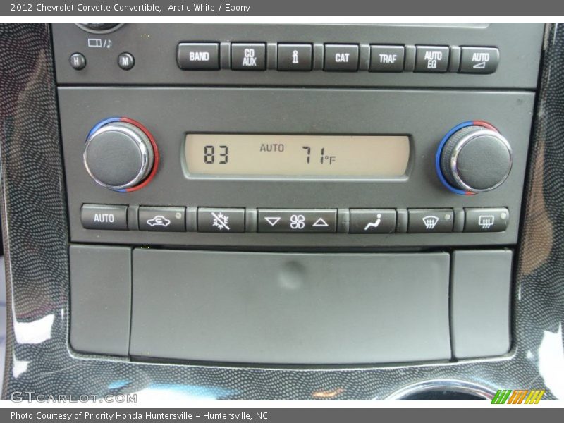 Controls of 2012 Corvette Convertible