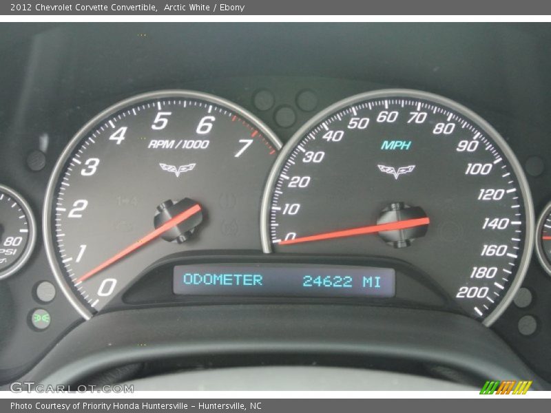 Arctic White / Ebony 2012 Chevrolet Corvette Convertible