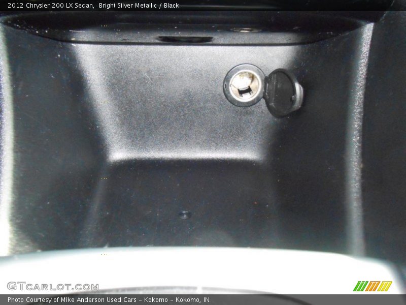 Bright Silver Metallic / Black 2012 Chrysler 200 LX Sedan